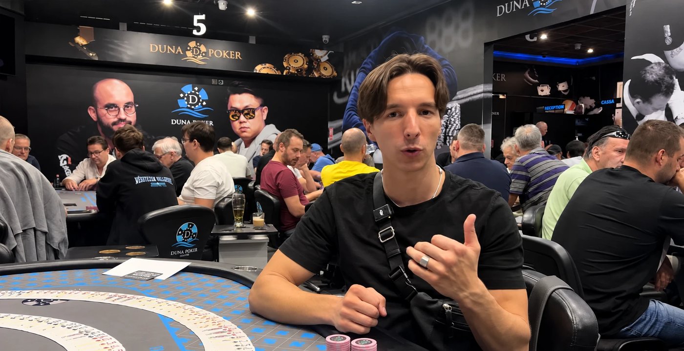 Vincent Bellepaume, coach poker, aux tables du Duna Poker